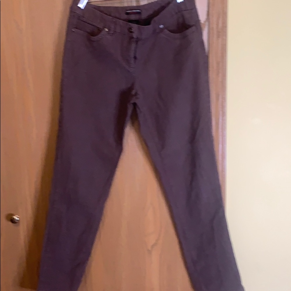 Checker Brown Pattern Pants - image 1